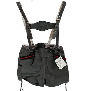 Arnold Weiss Kids Laderhosen in Gray 5 NWT